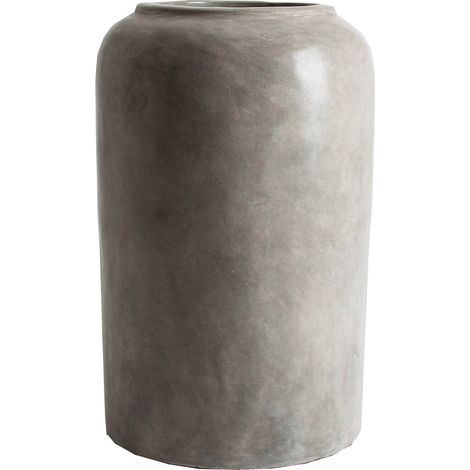 Amphore Terracota Grise Style Colonial - Gris nuancé élégant style colonial (1/3)