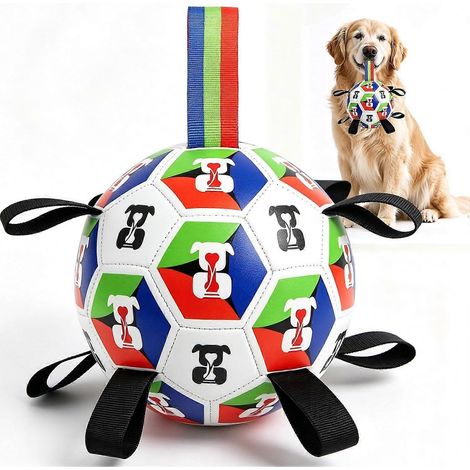 Ballons de football interactifs pour chiens, Coupe du Monde, 15 cm Balles résistantes pour chiens, petit format (1/5)