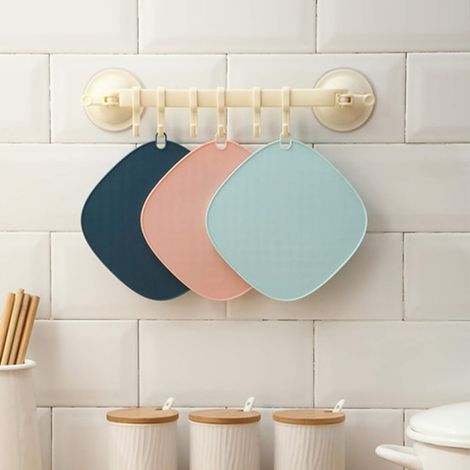 Sous-plat En Silicone - Résistant À La Chaleur Jusqu'à 230 °C - Antidérapant - Pour Cuisinière Et Plan De Travail - Lot De 3 (1/5)