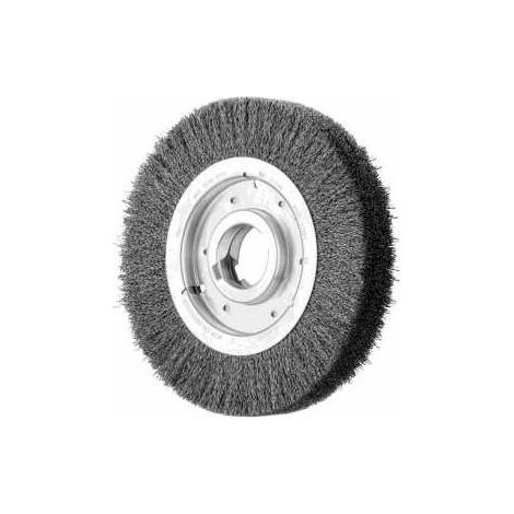 PFERD TOOLS Rundbürste breit ungezopft RBU Ø250x48xvariable Bohrung Stahl-Draht-Ø0,30 Schleifbock (1/4)