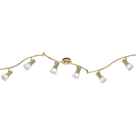 Faretto da Interno a LED in Metallo Ottone Satinato