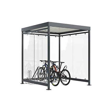 WSM  Tettoia Köln con rastrelliera per biciclette modello 4700