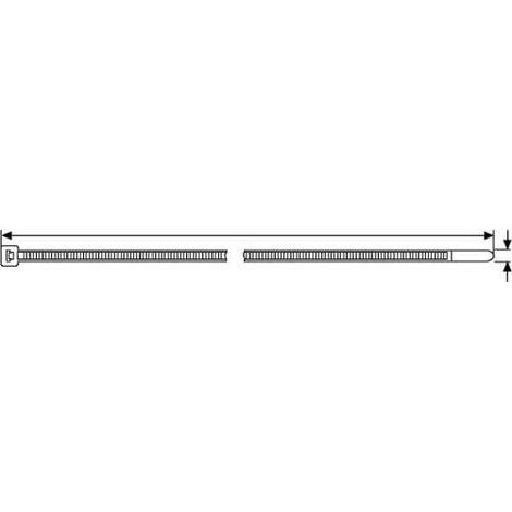 HellermannTyton 111-05019 T80R-PA66-NA-C1 Serre-câble 210 mm 4.70 mm naturel stabilisé à la chaleur (1/3)