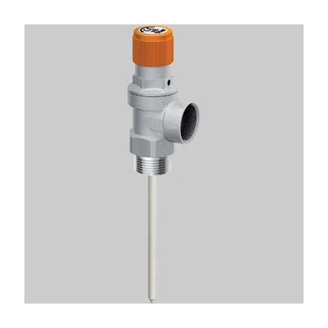 VALVOLA DI SICUREZZA COMBINATA PER IMPIANTI SOLARI  6 BAR 1/2x1/2     FAR