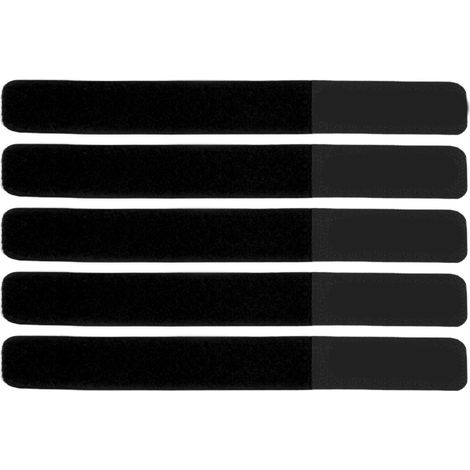 DUUTI 5PCS Sangles Réglables pour Pompe à Vélo, Bande de Fixation Réutilisable pour Rangement et Transport Noir (1/5)