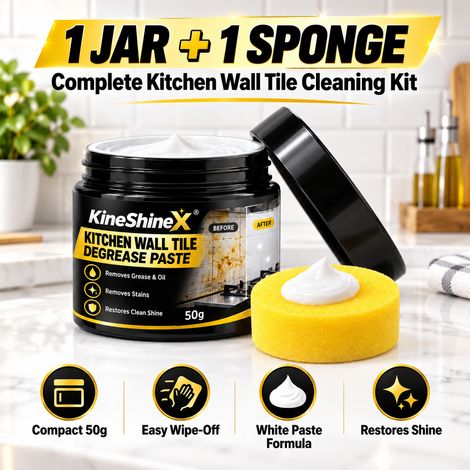 Le nettoyant pour carrelage de cuisine KineShineX élimine efficacement la graisse, la saleté et les taches tenaces. (1/4)
