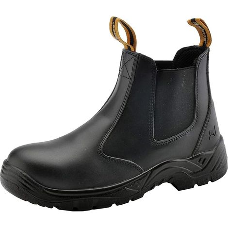 MINKUROW Zapatos de seguridad para hombres Botas de seguridad para el trabajo en la construcción Zapatos de seguridad para baloncesto antideslizantes y ligeros para hombres Rising Cuero para hombres E (1/5)