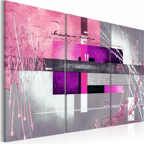 Tableau blush d'hiver - 120 x 80 cm (1/4)