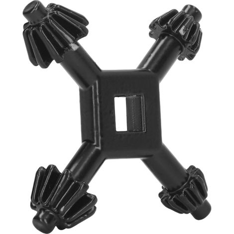 Clé à mandrin pour perceuse à colonne, clé à main, accessoire multifonction 4 en 1 pour outils électriques, noir (1/5)