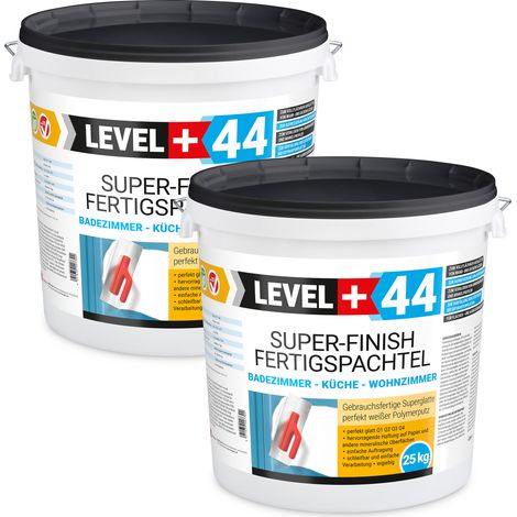 LEVEL+ Fertigspachtel Spachtelmasse Finish Masse Q4 L+44 - 50KG