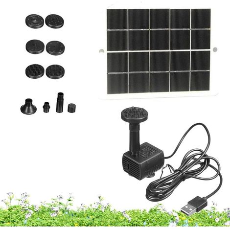 Solar-Teichpumpe – 15-W-Solarwasserpumpe für Gartenteiche (1/5)