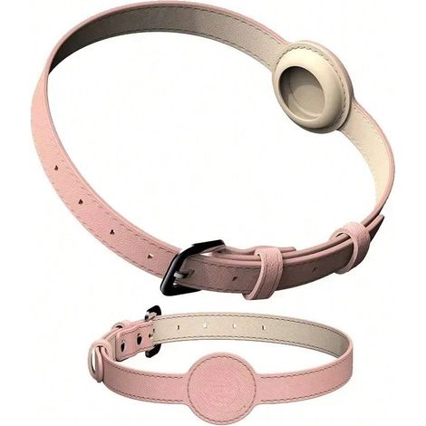Collier de repérage GPS pour animaux (Convient aux chats et aux chiens) – Rose, Taille S (1/2)