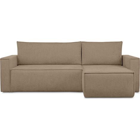 KONSIMO NAPI II Ecksofa Big links/rechts, Schlaffunktion, hellbraun (1/5)