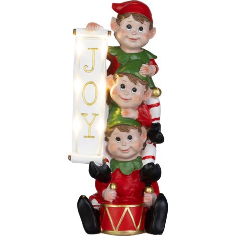 Dekoration MagicHome Weihnachten, Elf, LED, 13.3 x 12.5 x 30.5 cm (1/4)