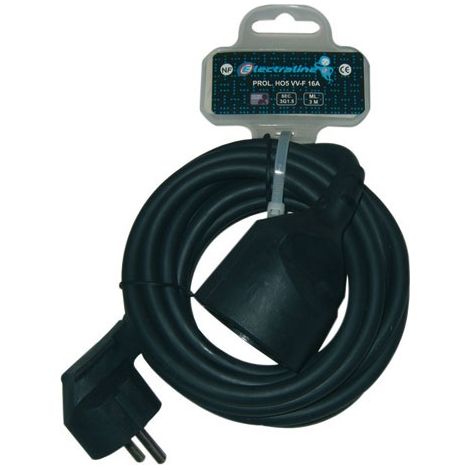 Extensor 3g1.5mm² Negro 3m - Electraline