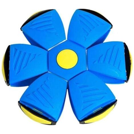 Fliegende Hundespielzeug, fliegende Untertasse mit magischer Form, verwandelt sich in einen Ball, elastisch für Outdoor-Sportarten, blaues TPE