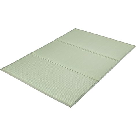 VEVOR Tappetino Tatami, Materasso Tatami Pieghevole Erba di Giunco Naturale, Materasso da Pavimento con Retro Antiscivolo e Profumo Fresco, Materasso Futon per Dormire 2032 x 1397 x 13 mm