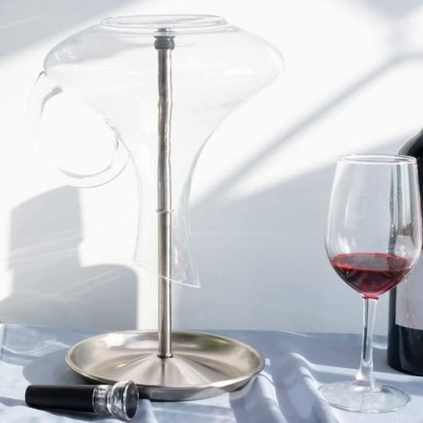 Égouttoir À Bouteilles - Support Pour Carafe À Vin - Ultra-Compact - 32 X 17 Cm - 1 Pièce (1/4)