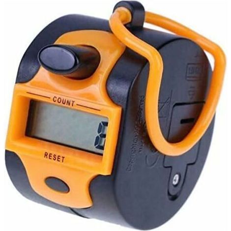 Compteur numérique manuel à 5 chiffres pour tours/sport/entraîneur/école/événement (Orange ) (1/5)