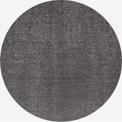 Tapis rond frisé gris uni Milano Unit GRI101 (1/3)