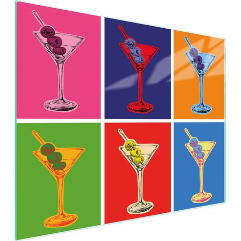 PLANCHE À DÉCOUPER EN VERRE 52x40 COULEUR (1/5)