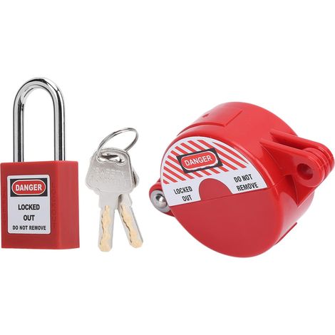 Cadenas De Sécurité De Verrouillage De Vanne Pour la Maison, le Gaz, le Compteur D'eau, le Chauffage Au Sol, la Protection des Vannes De Porte, la Boîte De Verrouillage Sécurisée (1/5)