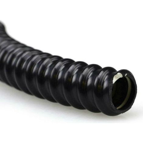 Gaine ondulée - Noire - 32 mm - Résistante aux UV - Protection de câble - 1 m (1/4)