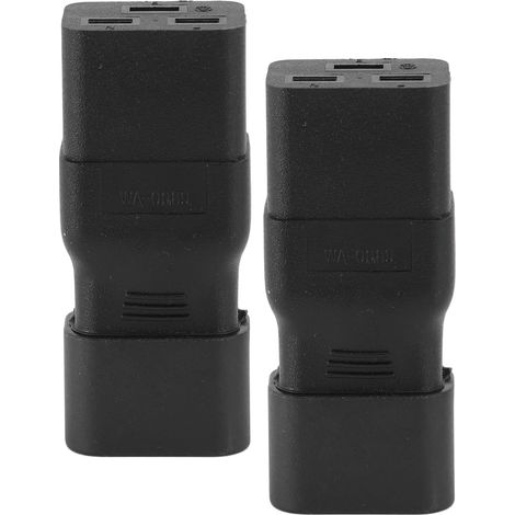 Prise 10A-15A 125V-250V IEC320 C14 à C19 Adaptateur Secteur Ignifuge pour Systèmes UPS et PDU (1/5)