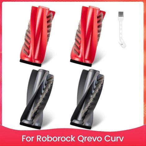 Brosse principale pour aspirateur robot Roborock Qrevo Curv, brosse principale en caoutchouc ABS de haute qualité sélectionnée (1/5)