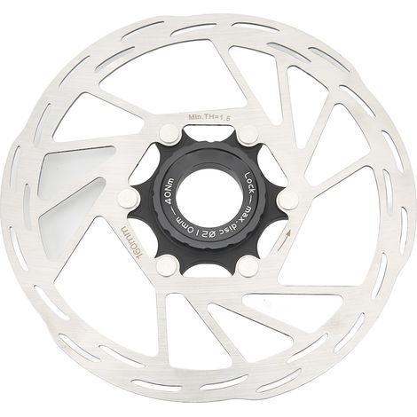 Disque de frein à disque vélo 160mm verrou central design creux rotor frein accessoires VTT (1/5)