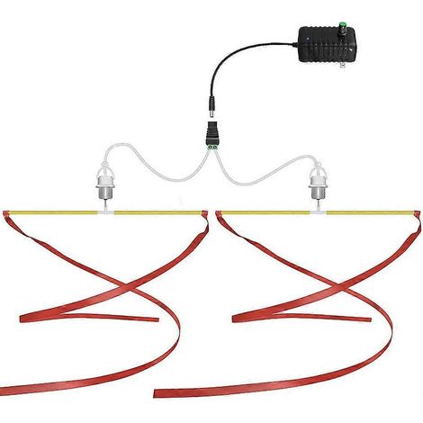 AC100-240V Hängeventilator mit einstellbarer Windgeschwindigkeit für Küche, Markt und Laden - 2 Ventilatorköpfe