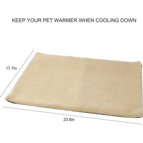 Couverture chauffante auto-chauffante pour chats et chiens, tapis chauffant chaud et confortable pour animaux de compagnie (1/3)