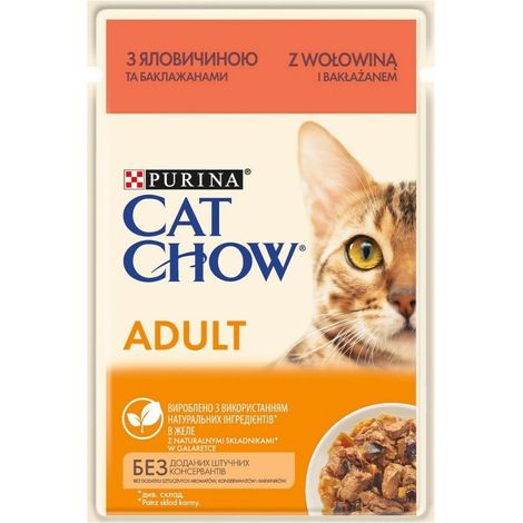 Cat chow adult gij jalea de berenjena - comida hÚmeda para gatos - 85 g