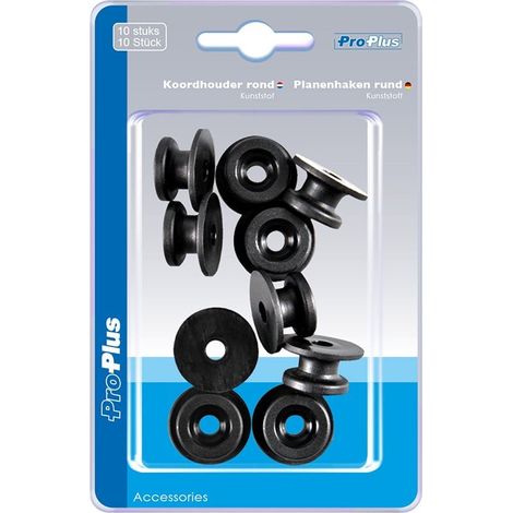 PRO PLUS 342150S - Ganci Rotondi in plastica, 10 Pezzi (1/5)