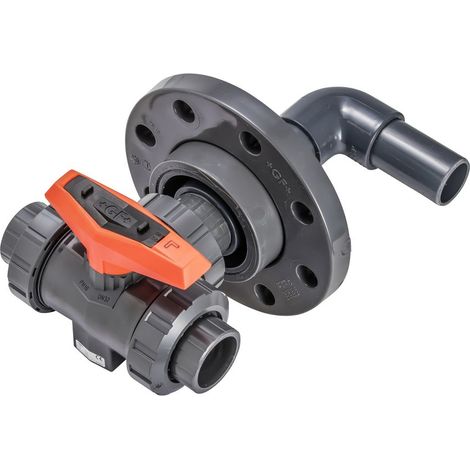 BWT Armaturenset DN 32, PVC, für Permeatspeicher A 1100 bis A 4000, Entleerung und Entnahme, 13964