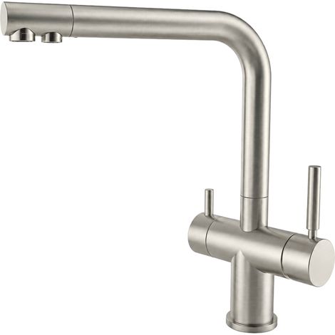 Shurity 524 Rubinetto da cucina 5 vie Acciaio Inox Nickel Spazzolato (1/2)
