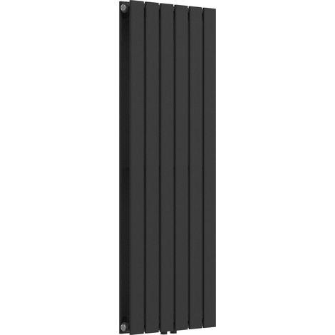 Radiador de doble panel 1140 vatios acero 120 x 45 cm negro 030010478