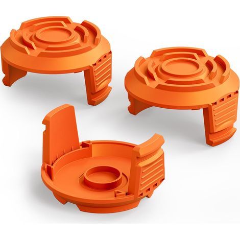 Lot de 3 Capuchons de Bobine pour Coupe-Bordure Worx WA0010, Couvercle de Remplacement pour Débroussailleuse sans Fil Worx, Accessoires pour Jardin et Pelouse (1/5)
