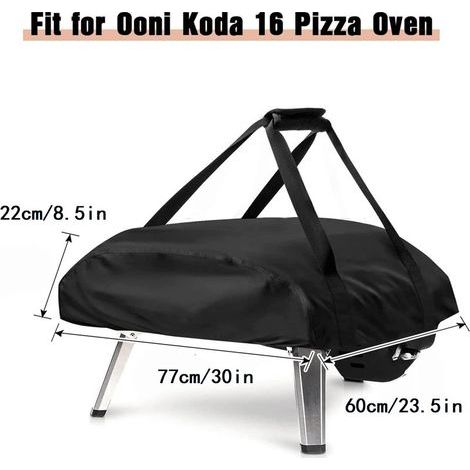 – Housse de protection pour four à pizza 77x60x22cm – Tissu Oxford 420D étanche – Résistante aux intempéries – Accessoire Ooni Koda 16 (1/5)