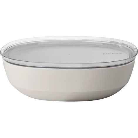 Saladier avec couvercle Silueta - Lavable au lave-vaisselle et résistant au micro-ondes - Plat de service - Plats à tapas - Vaisselle - 4000 ml - Nordic white (1/5)