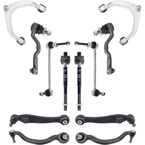 KIT BRACCIO OSCILLANTE 12 PEZZI COMPATIBILE CON BMW X5 (F15, F85) xDrive 30 d 08.2013 - / Kit Sospensione Completo OE/OEM / Bracci Oscillanti + Testine Sterzo / Sostituzione Diretta OEM