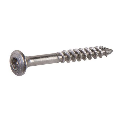 Spax Vis de façade, 4,5 x 45 mm, 200 unités, Filetage partiel, Tête bombée, T-STAR plus T20, Pointe CUT, Acier inoxydable inoxydable A2 - 25170004504521