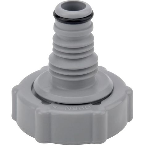 Vanne de vidange pour tuyau de piscine – Adaptateur de drainage gris Ø 32 mm – Installation facile – Matériau durable pour longue durée de vie - P6H1419 (1/5)