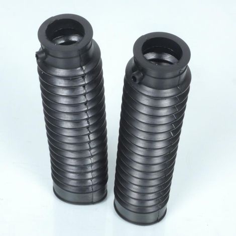Paire de soufflet de fourche noir Ø35x50x235mm pour moto (1/5)