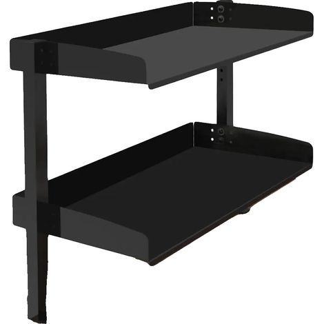 Organizzatore da scrivania, design fisso, compatibilità regolabile, nero (1/2)