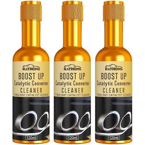 Nettoyant pour convertisseur catalytique moteur (3 pièces), nettoyant multifonctionnel pour système d'alimentation en carburant pour moteurs à essence (1/4)