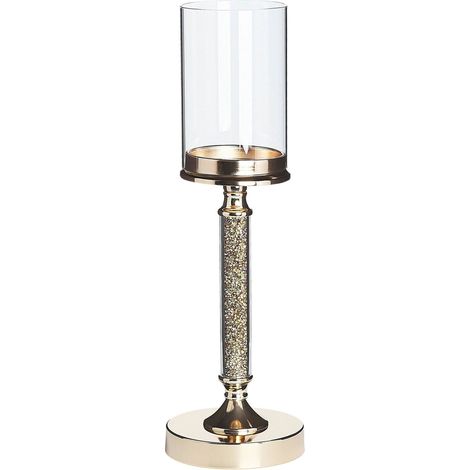 Kerzenständer ABBEVILLE Glas 41 cm Gold (1/5)
