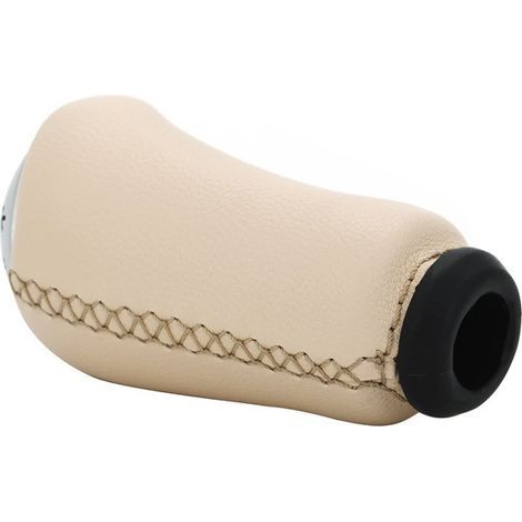 Convient pour la modification du pommeau de levier de vitesse Renault Clio, pommeau de levier de vitesse beige mat, accessoire pour pommeau de levier de vitesse manuel, blanc cassé, une pièce par paqu (1/4)