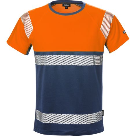 Fristads 129511-271-M High Vis T-Shirt, Kl. 1 7518 THV Dynamic Rippstrick am Kra (1/2)