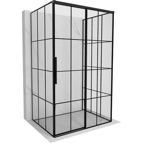 Mexen Rox cabine de douche Ă 3 parois coulissante 90 x 70 cm, transparent, chrome - 8C2-090-070-01-00-3S (1/3)